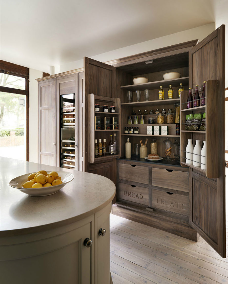 Wooden pantry cabinet