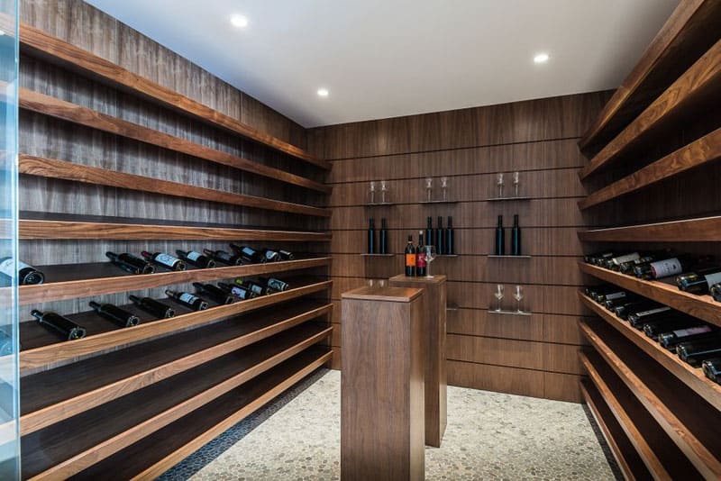 Wooden wine cellar