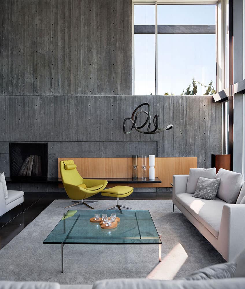 Concrete living room