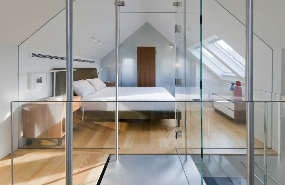 Glass bedroom