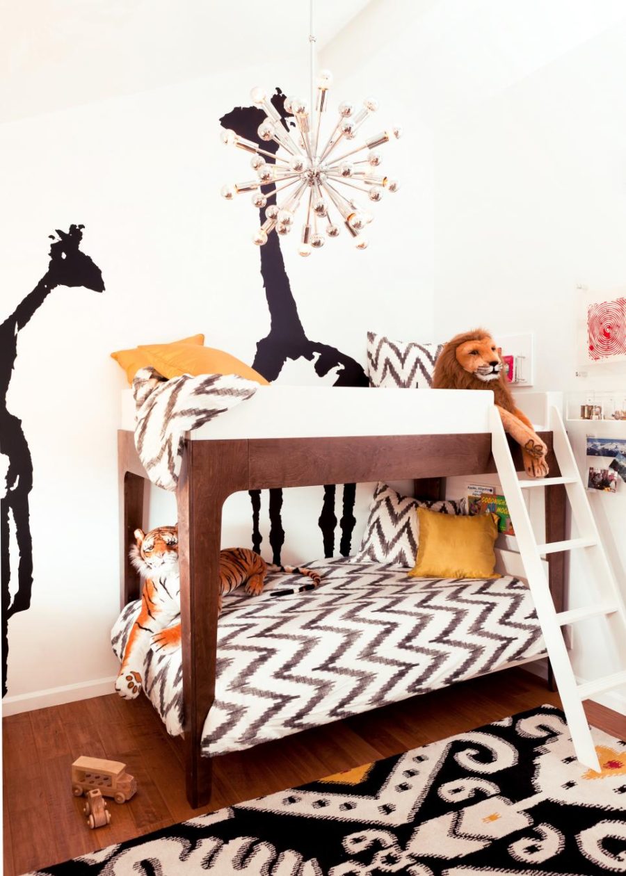 Super stylish shared kids room by Little Crown Interiors