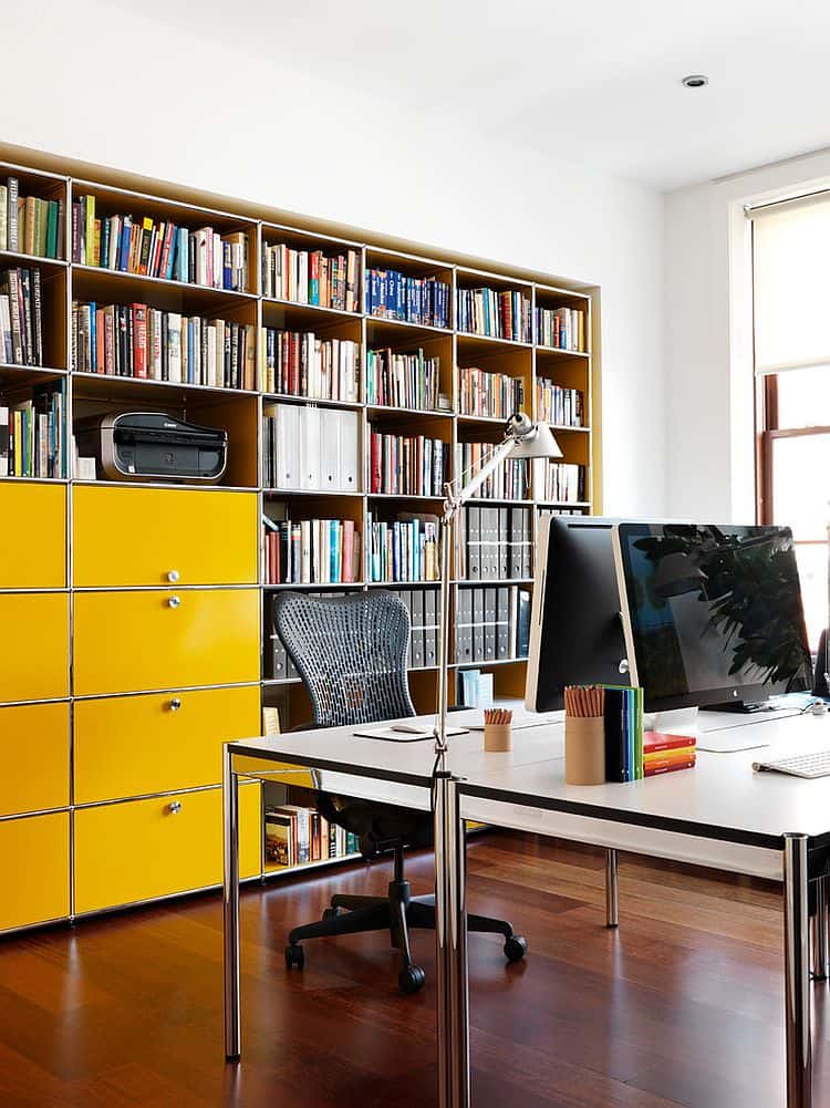 book storage sharing a home office