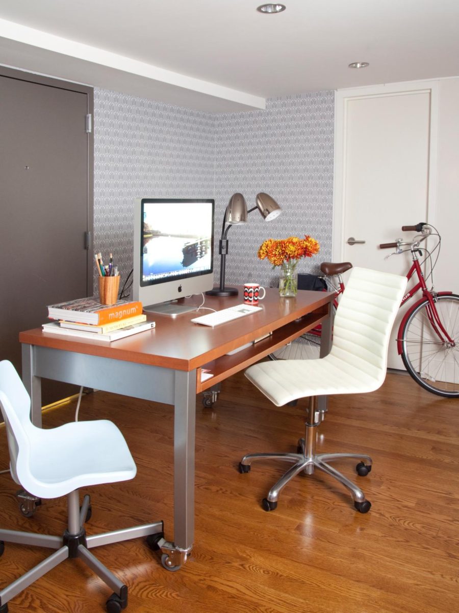 moveable workspace minimalist home office