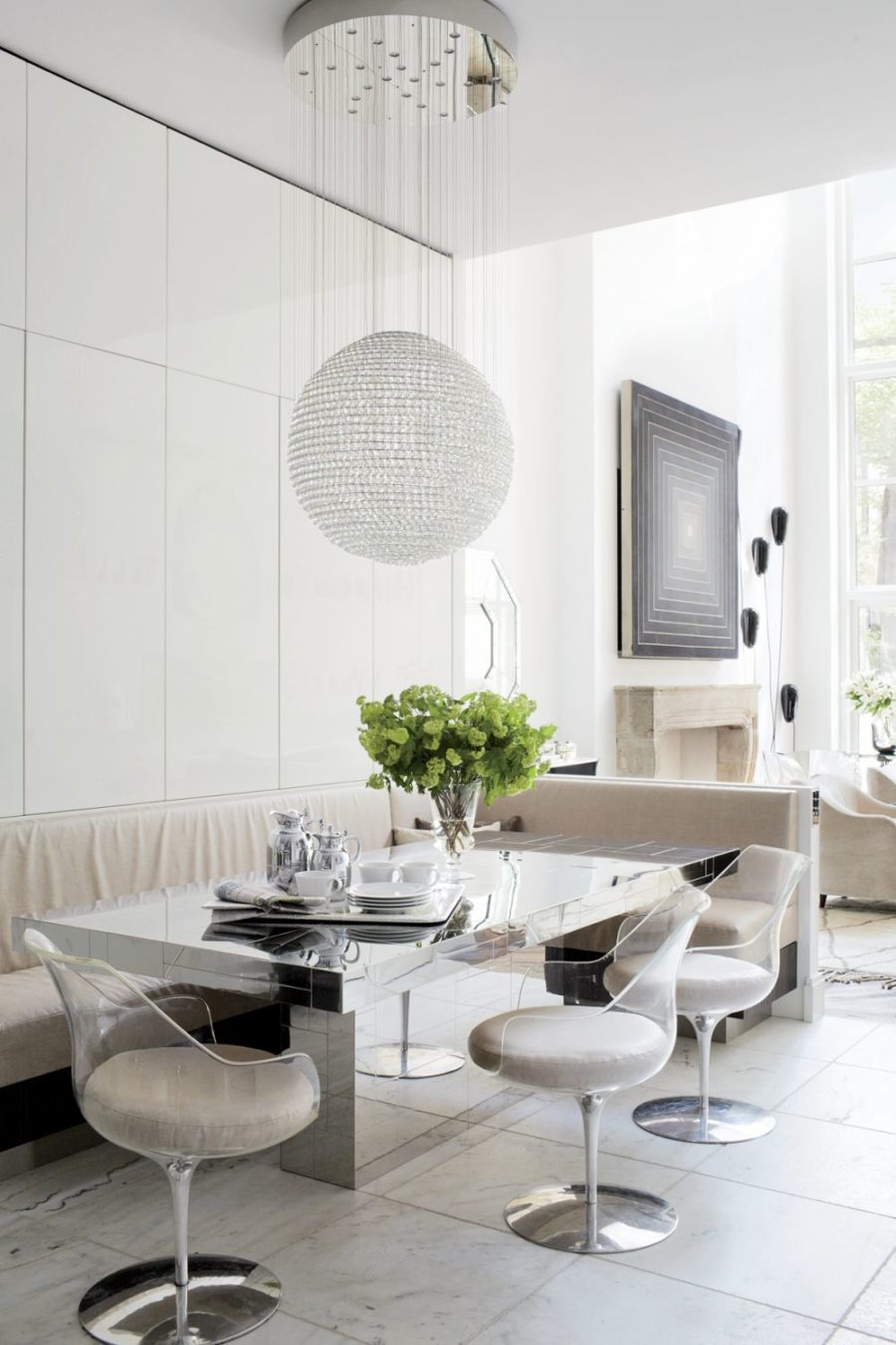 Contemporary Dining Room by Pamplemousse Design