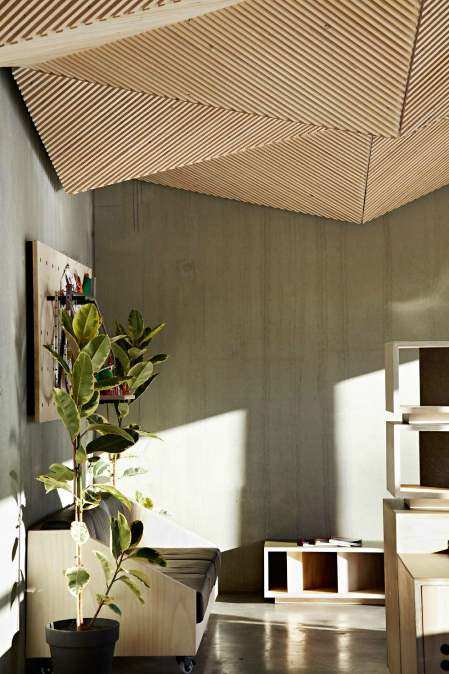 Geometric ceiling by Assemble