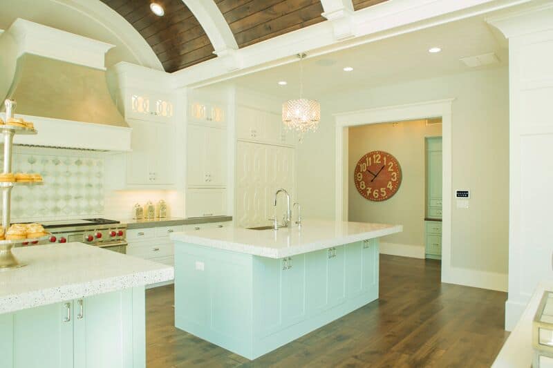 Kitchen area with enough space for two big islands This Classic Smart Kitchen is a Dream Come True