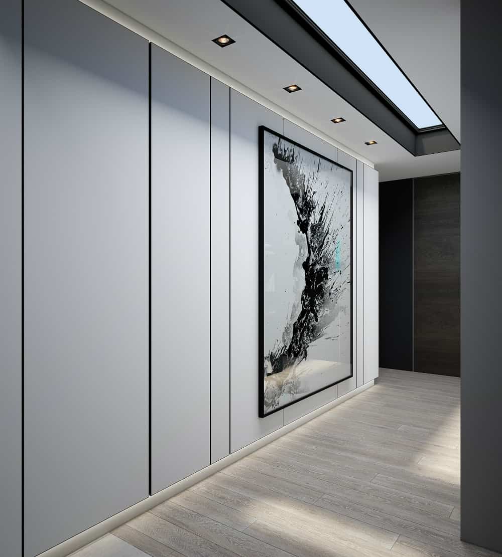 Minimalistically dramatic hallway