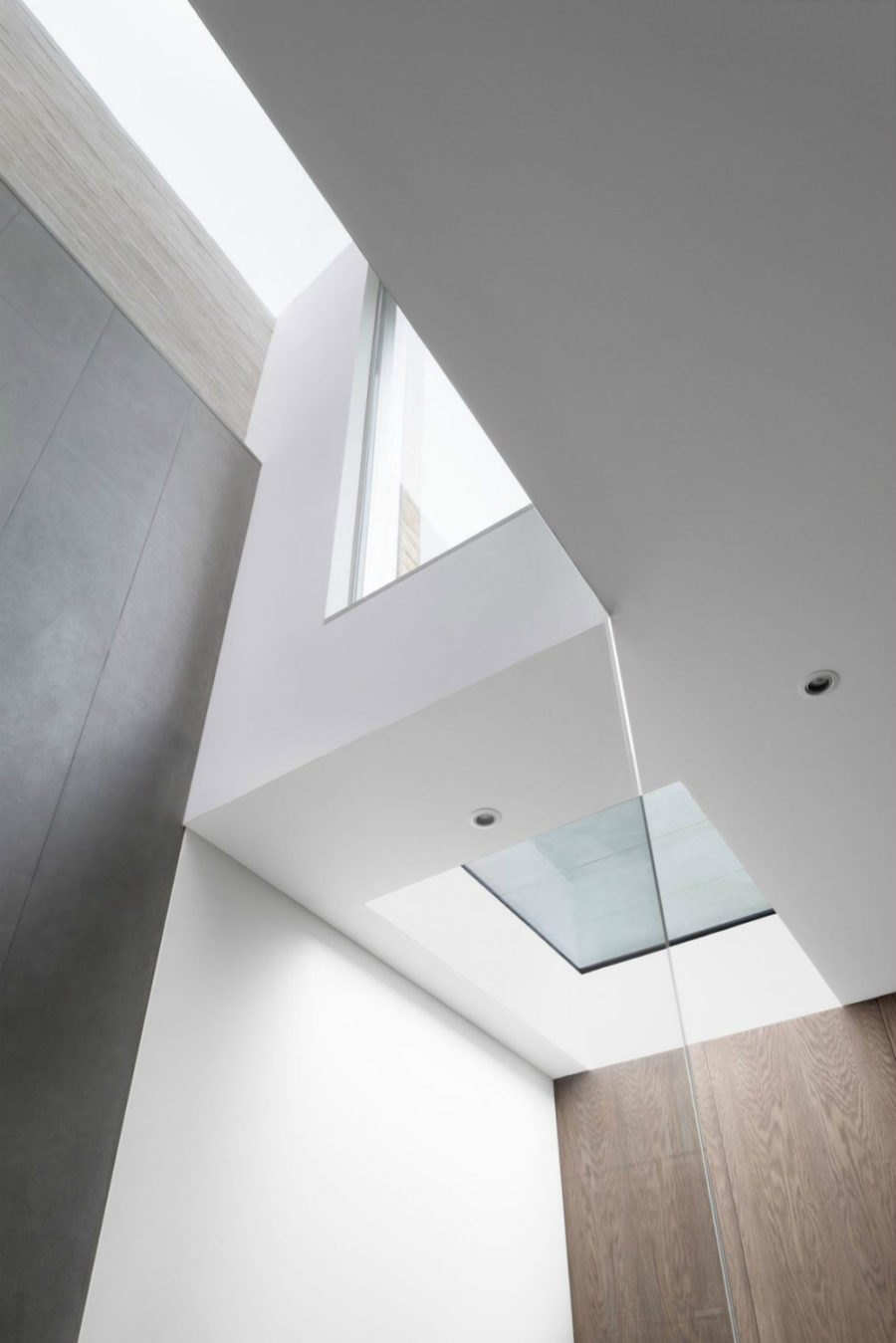 Skylights allow the light to travel through multiple levels