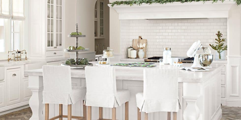 natural green and white farmhouse kitchen minimalist decorating
