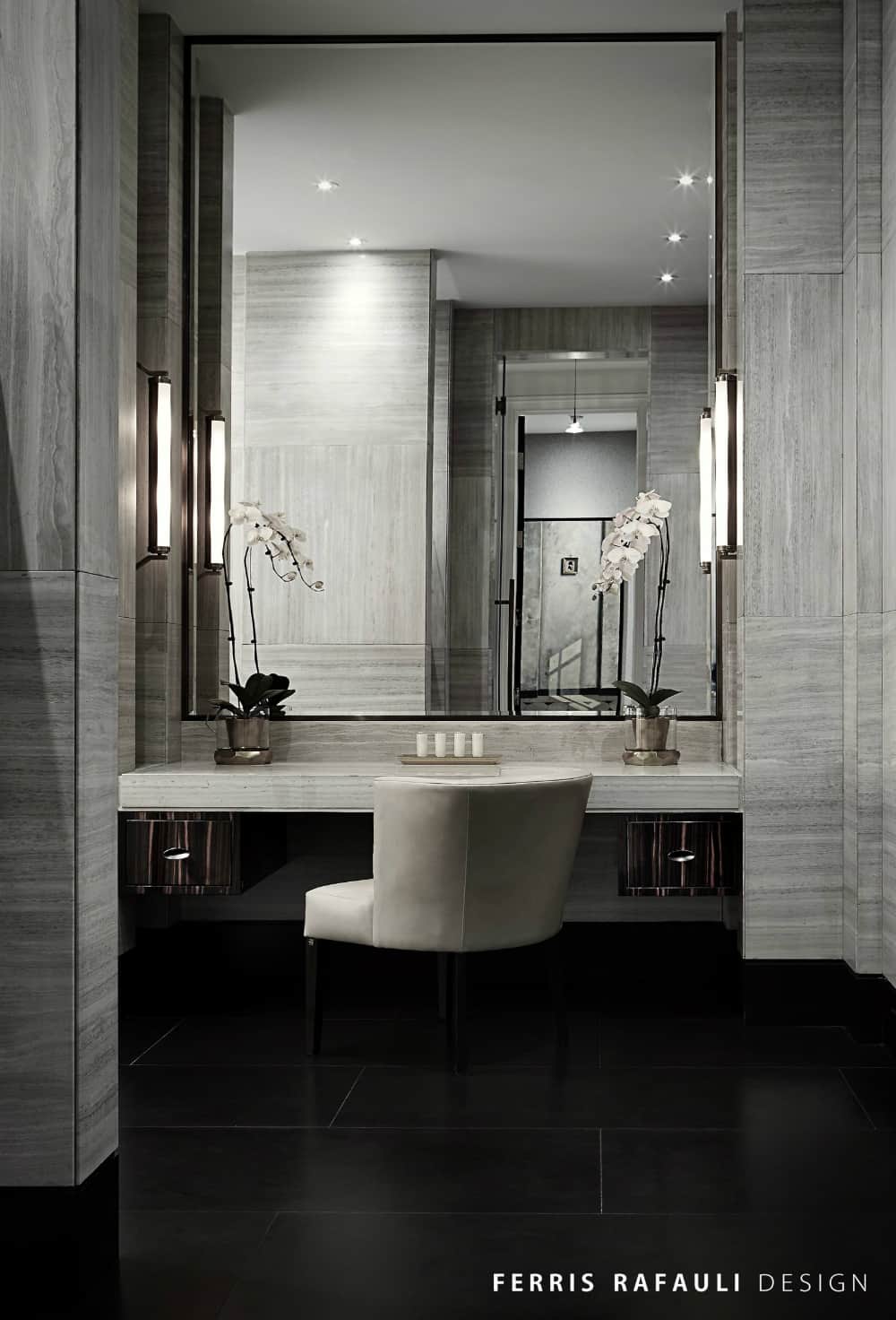 Elegant bathroom by Ferris Rafauli Design