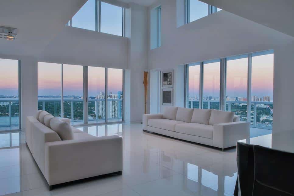 Impressive min imalist living room from EWM Realty International