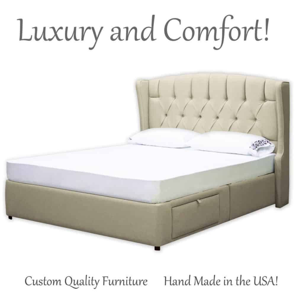 Meridian Diamond Tufted Luxury – Soft Bed Frame