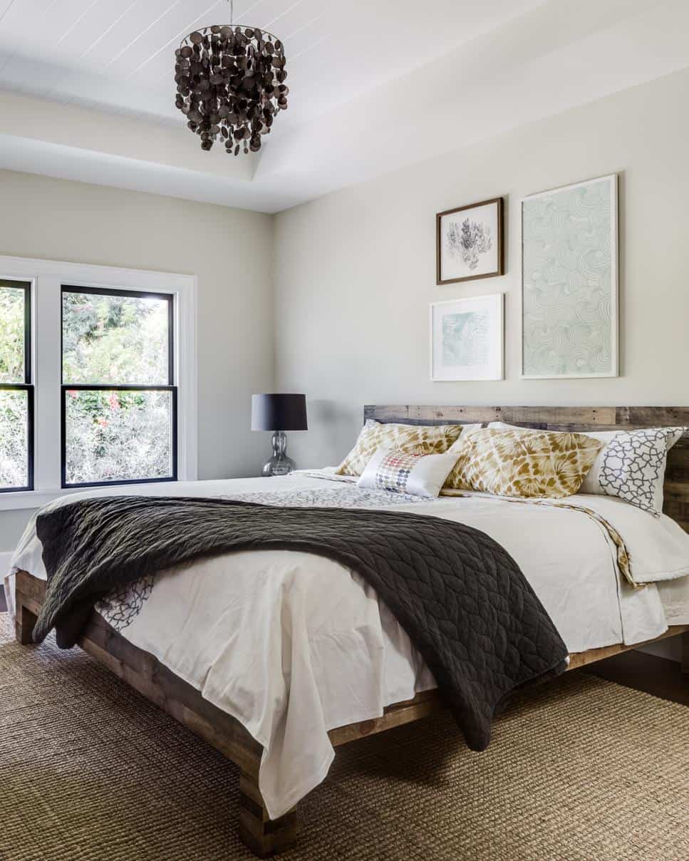 Modest but elegant bedroom design by Lindsay Chambers