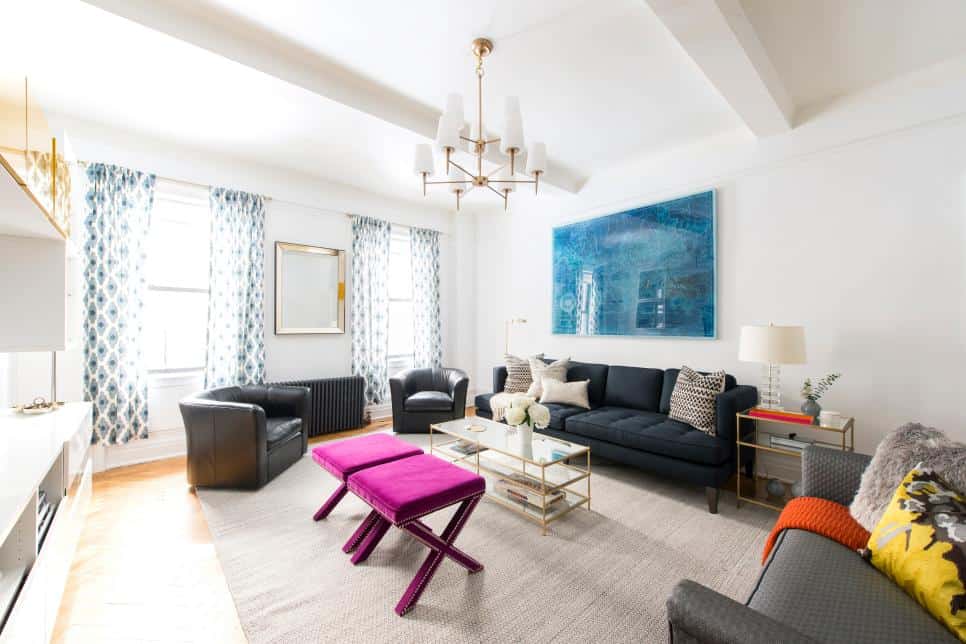 Spacious bright living room by Justin DiPiero