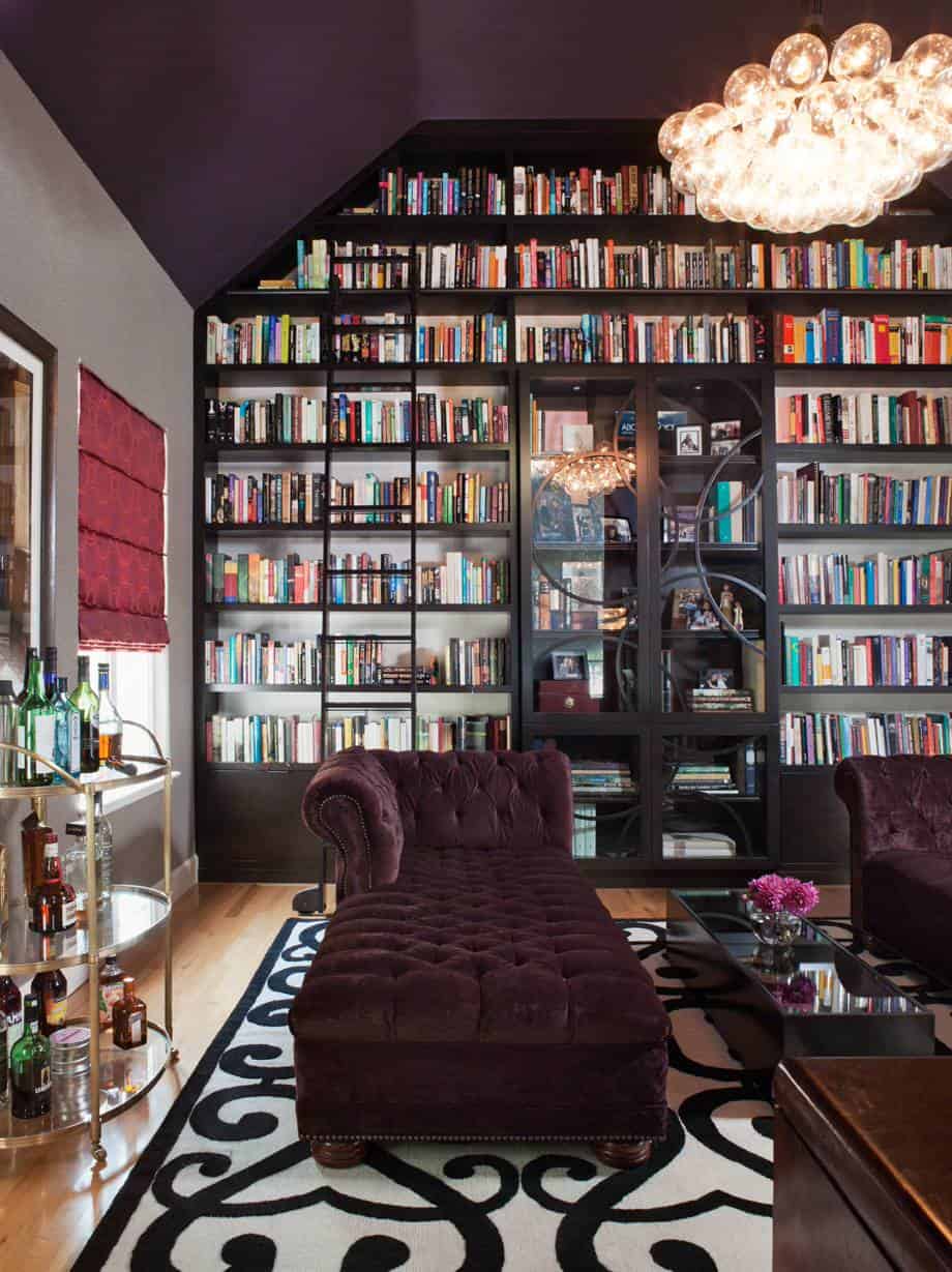 Classic home library Lizette Marie Interior Design