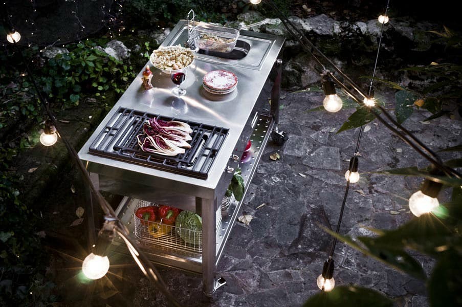 Cucina Outdoor 130 - Grill E Friggitrice by Alpes-Inox