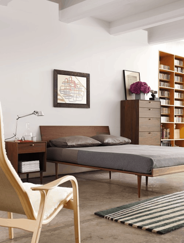Minimal Modern Wooden Bed