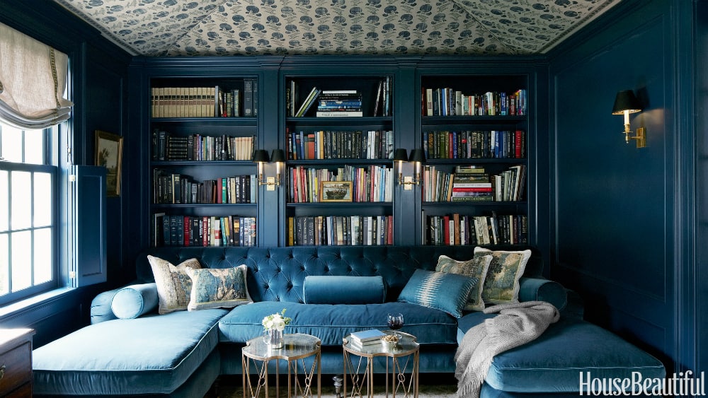 Oceanic library in a Nashville house