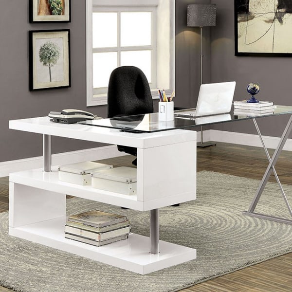 These 20 Glass Top Desk Will Start Your, Glass Desk Office Ideas