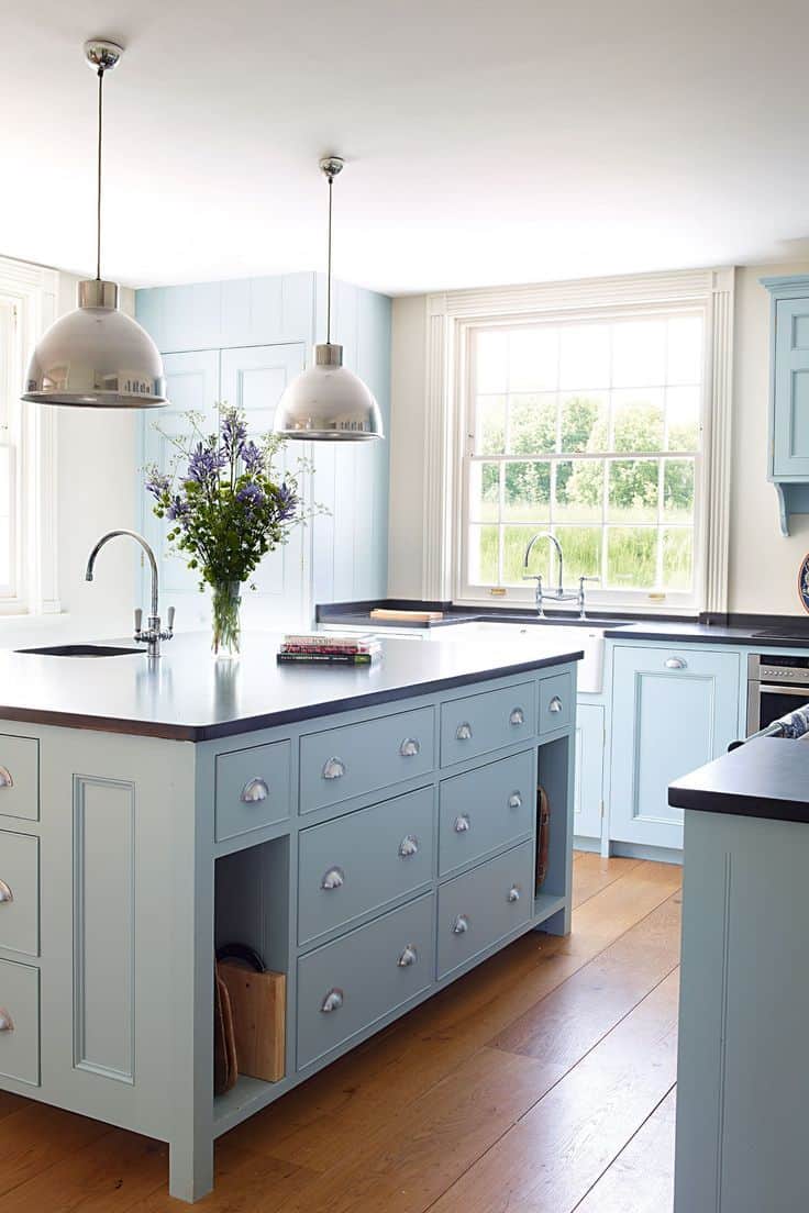 Light Blue Kitchen Cabinets