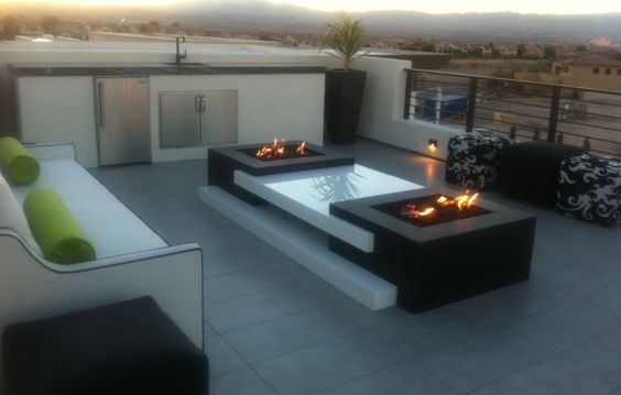 20 Modern Fire Pits That Will Ignite, Modern Fire Pit Area
