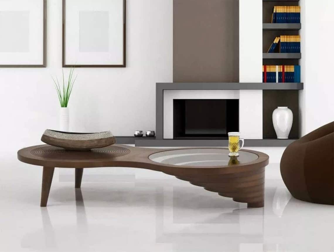 Oversized elegant coffee table
