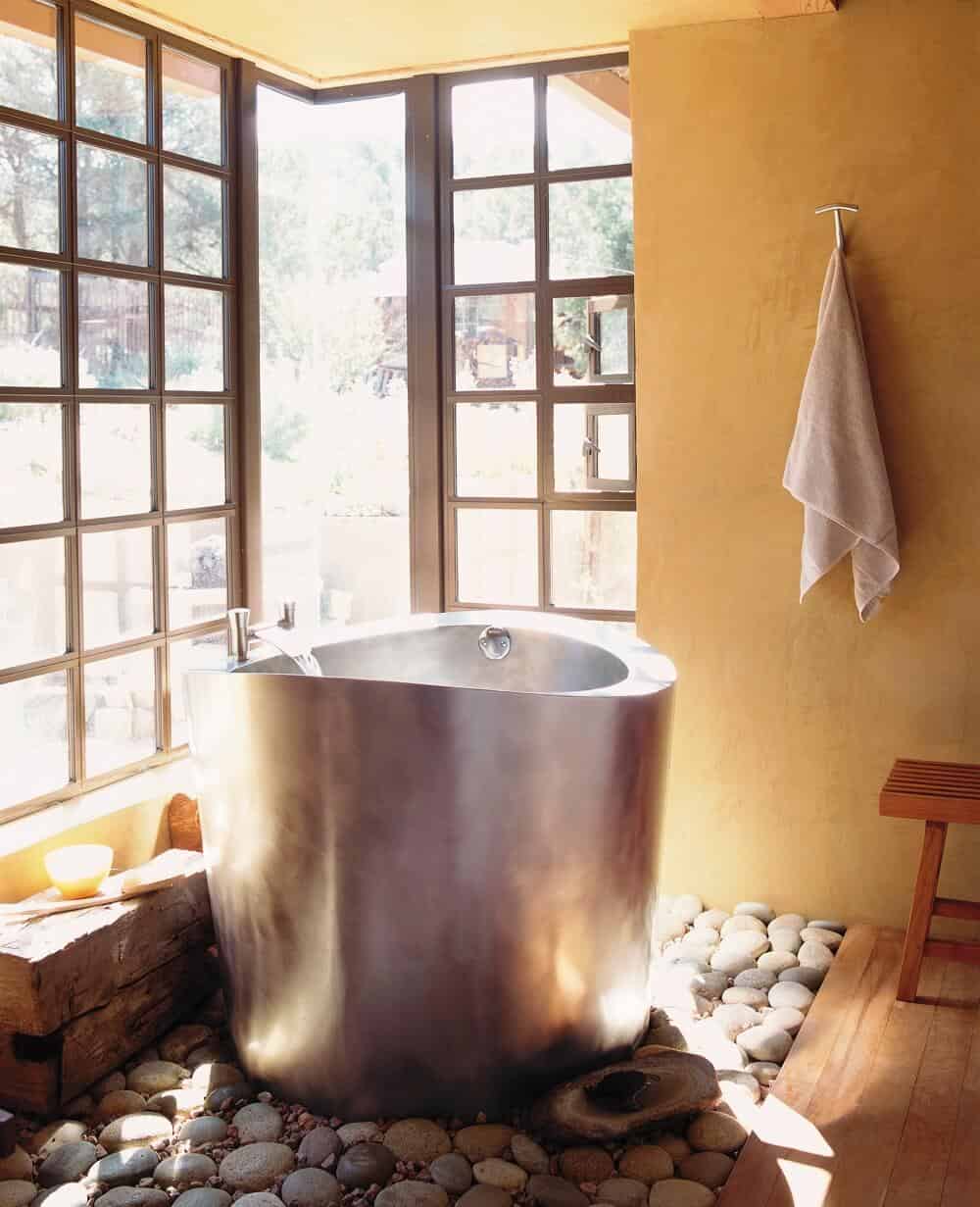 Stainless STeel Circular Japanese Soaking Tub