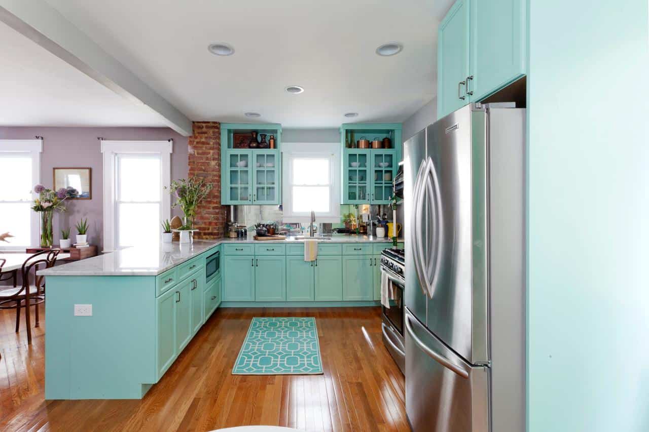 Tiffany Blue Kitchen Cabinets