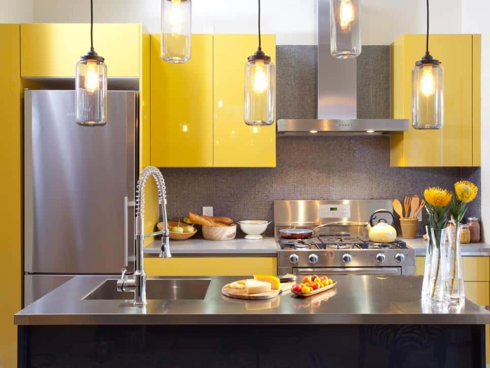 Yellow Kitchen Cabients
