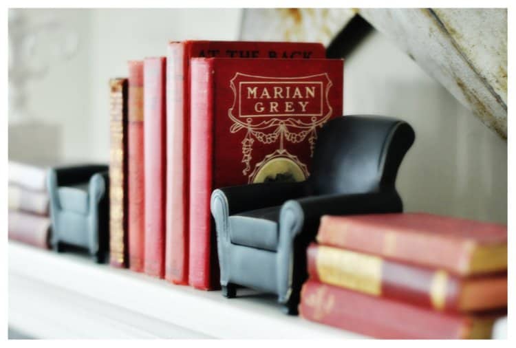 tiny chair bookends