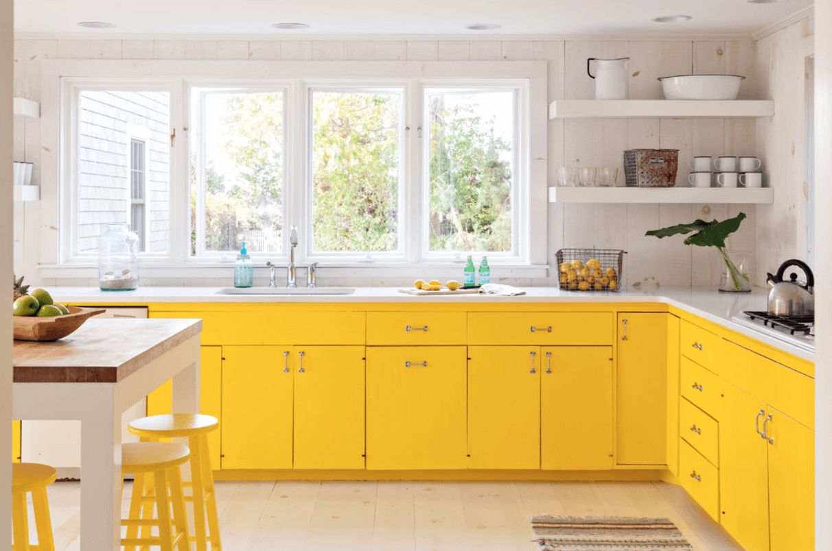 yellow-kitchen-cabinets