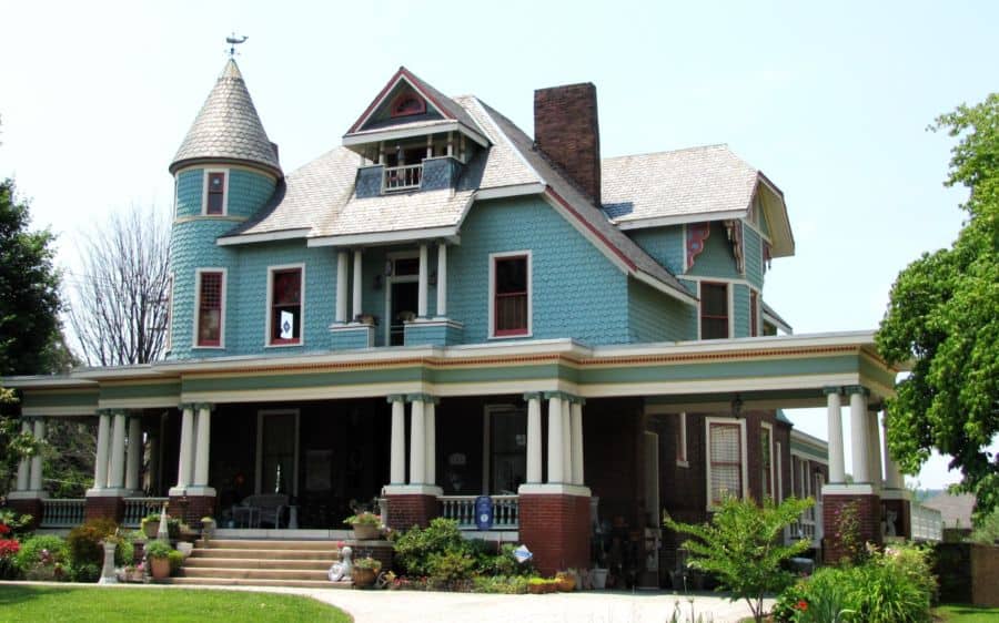 A large Victorian home