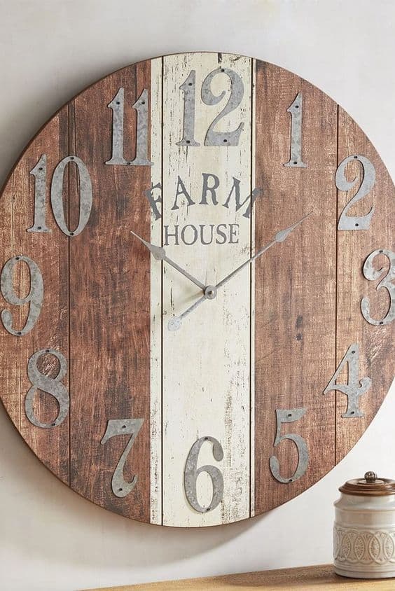 farmhouse wall clock