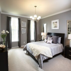 gray modern bedroom 285x285 40 Gray Bedrooms Youll Be Dreaming About Tonight