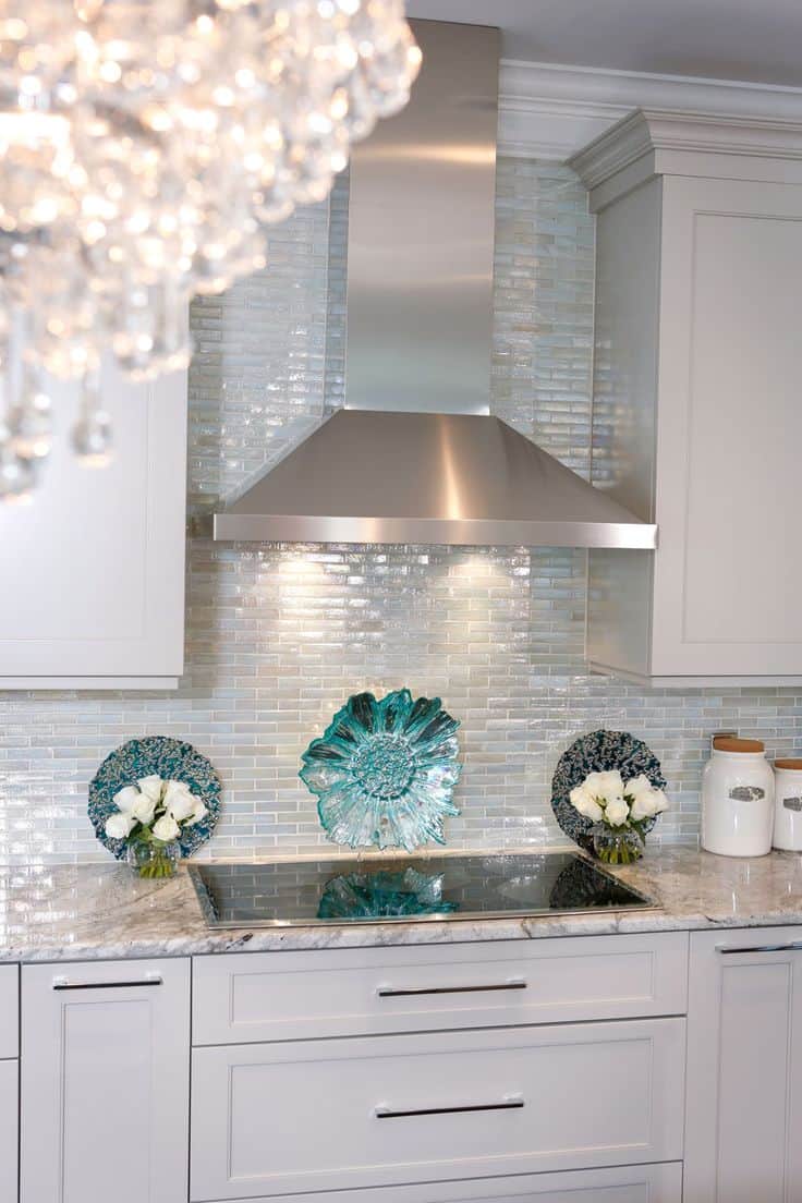  kitchen backsplash glass tile design inspiration