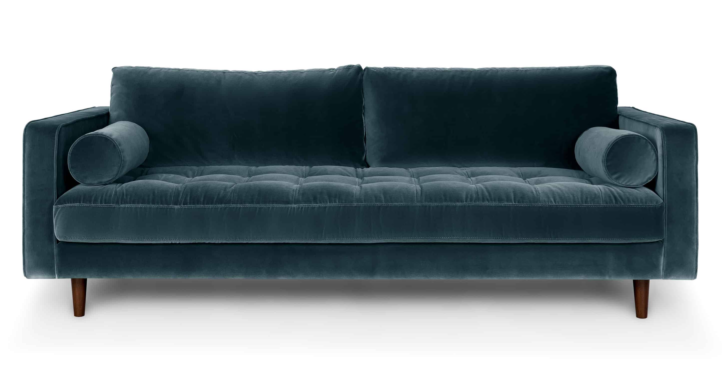 sven cascadia blue sofa