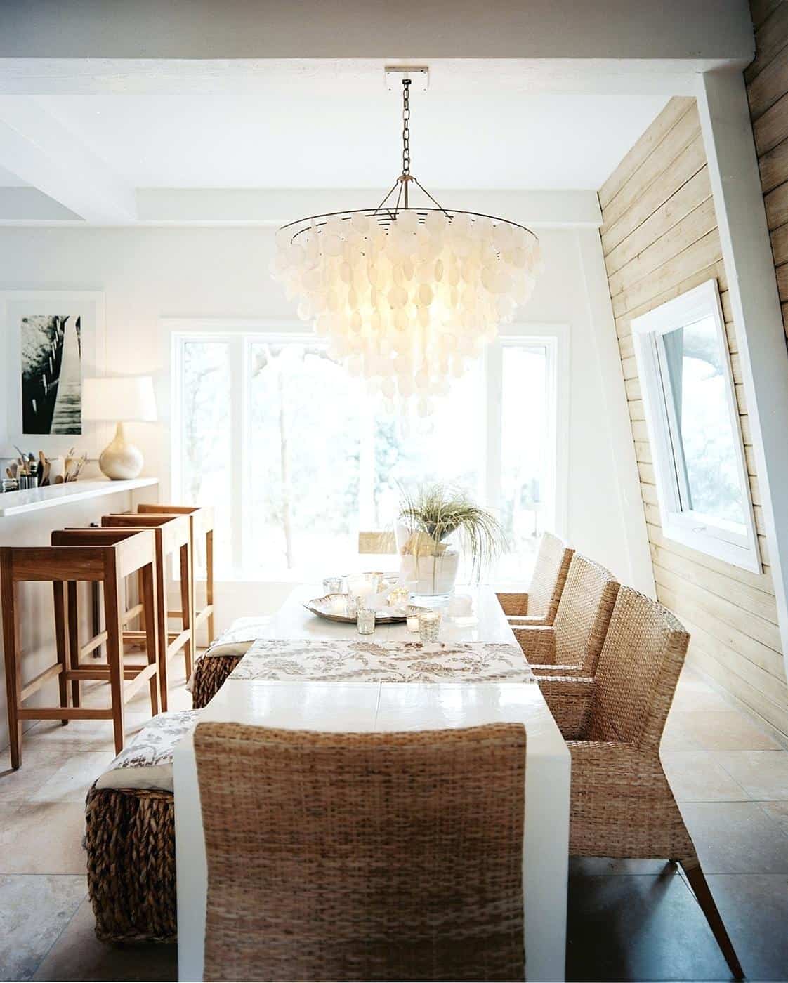 shell chandelier Beach Chic Ideas to Try at Home