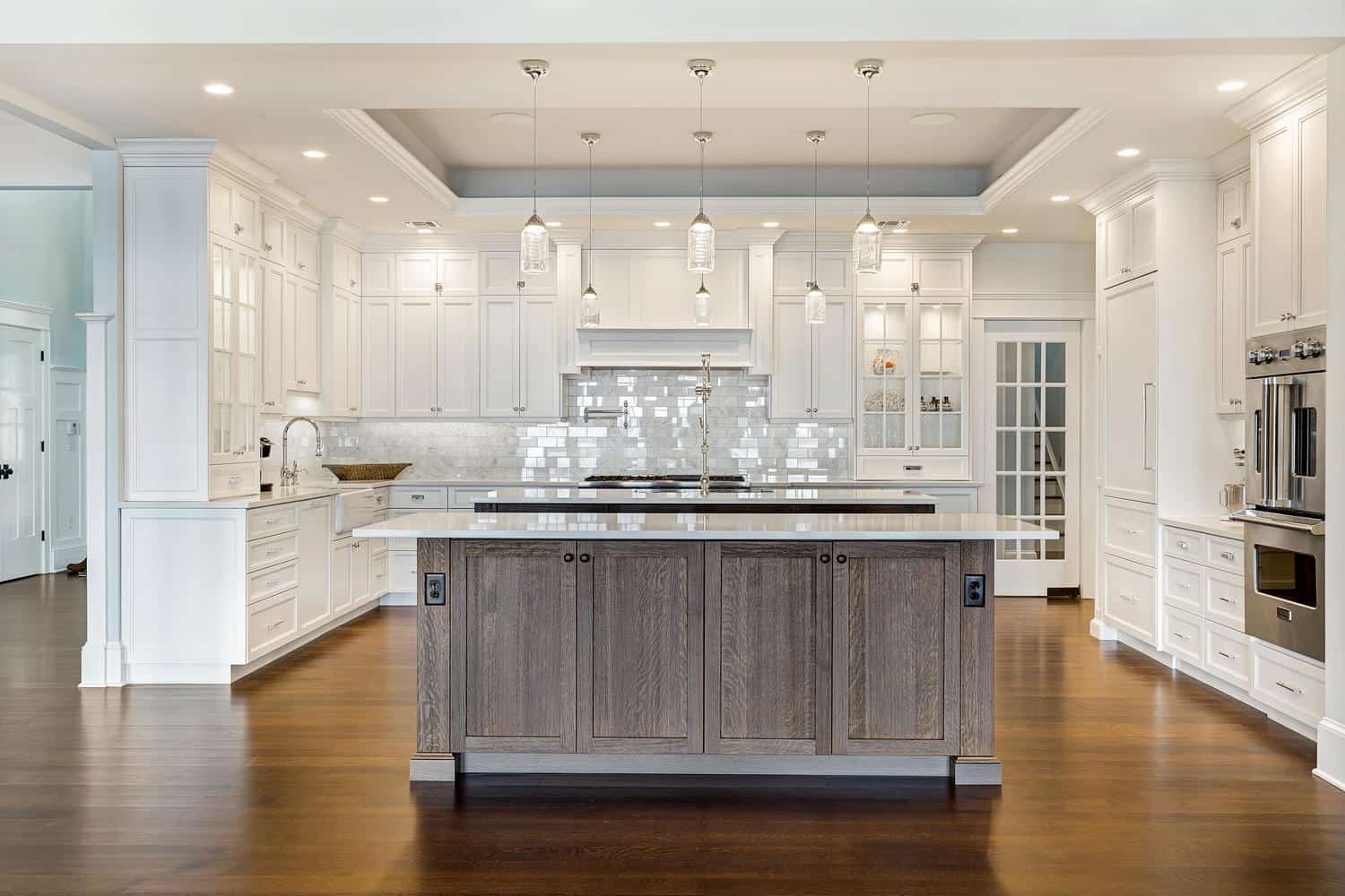 white and wooden modern dream kitchen