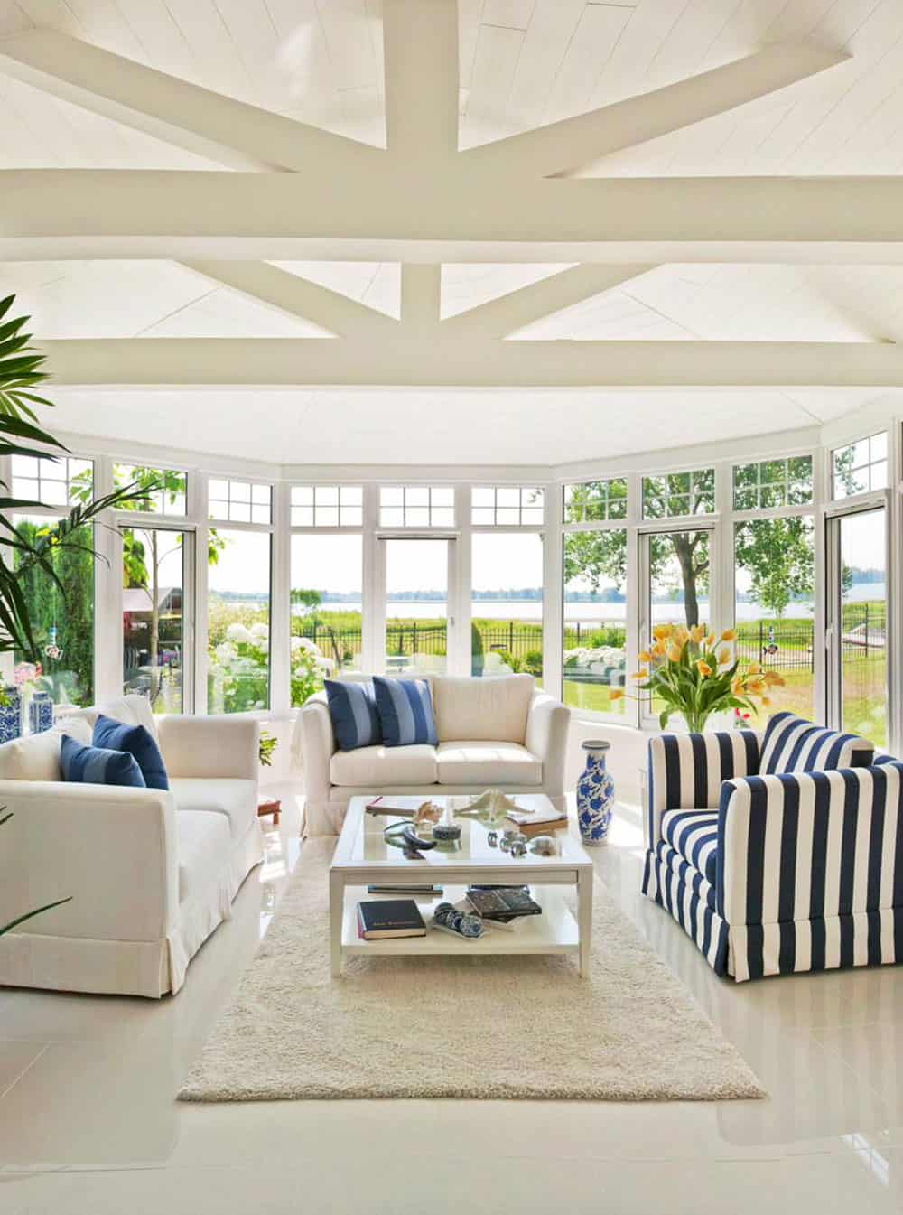 >A few pieces can transform your sunroom into the perfect relaxing and casual space.