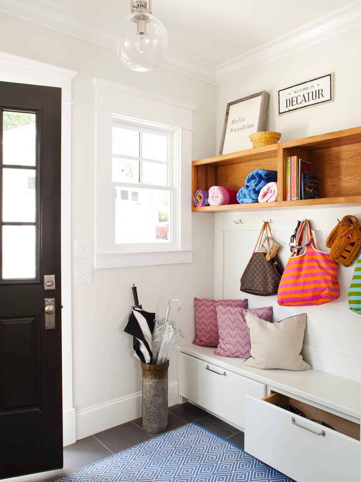 mudroom bench with storage