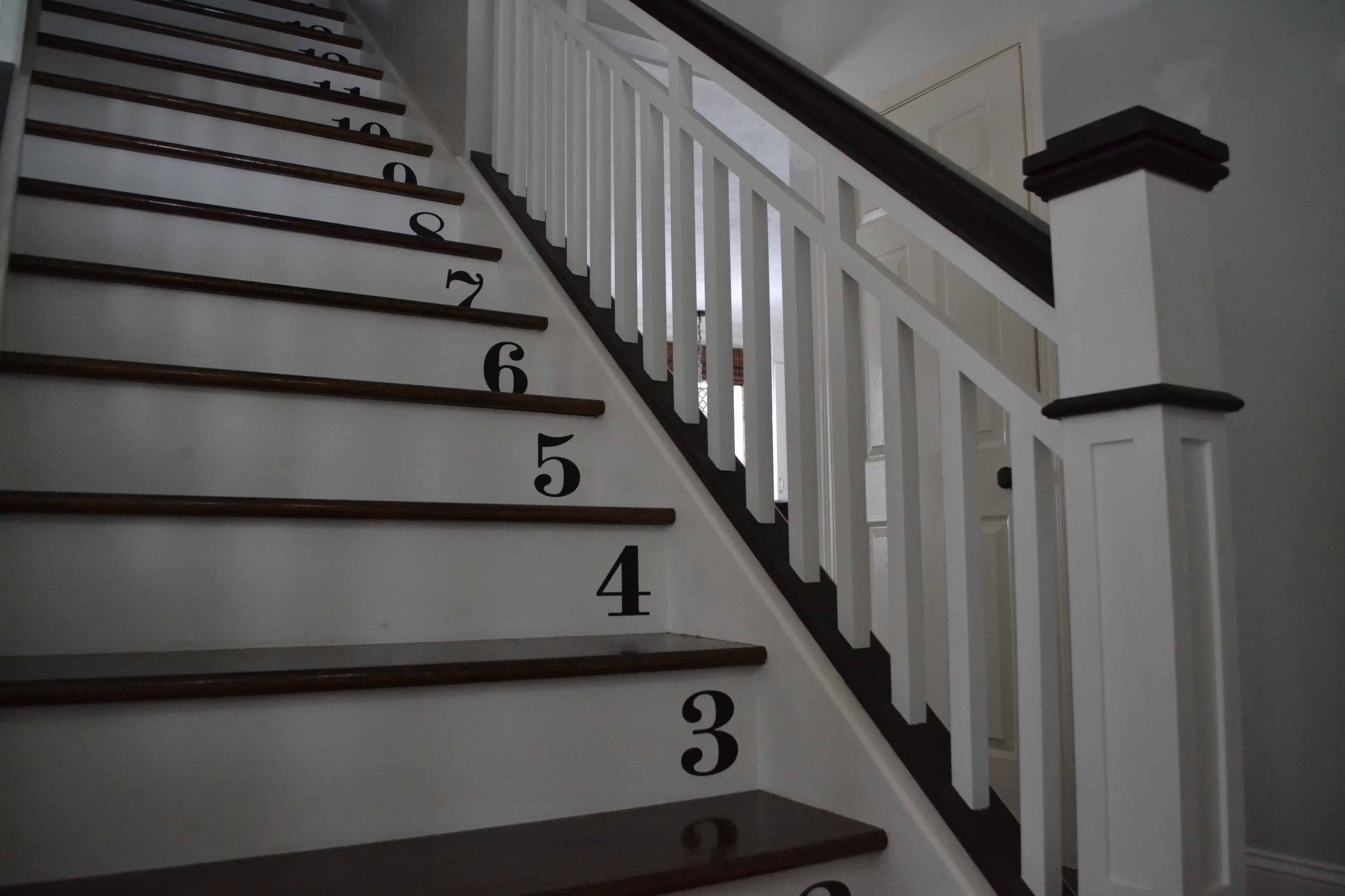numbered stairway