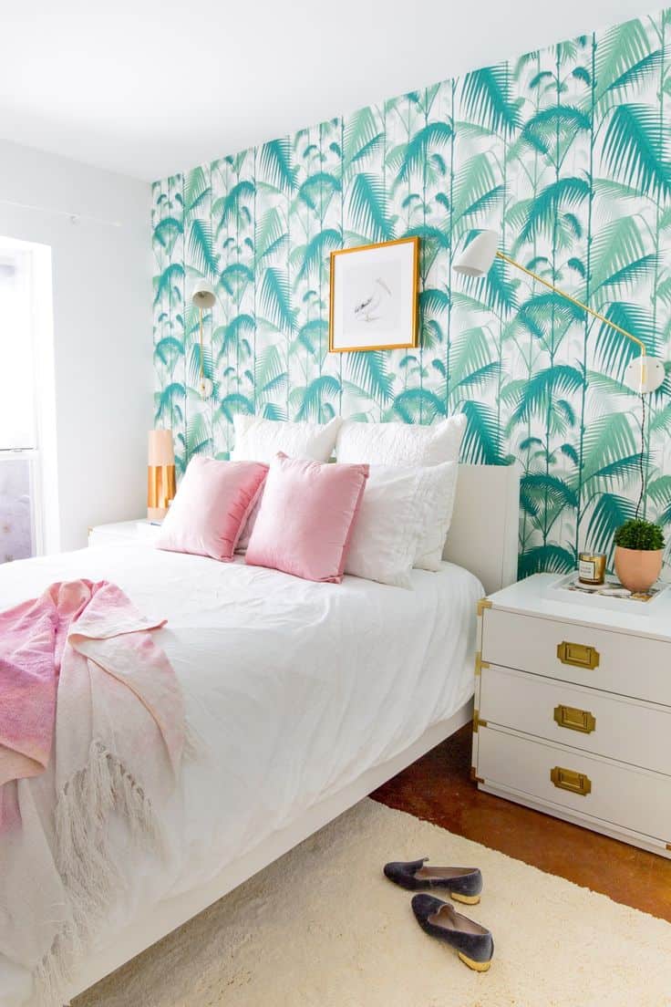 tropical guest bedroom