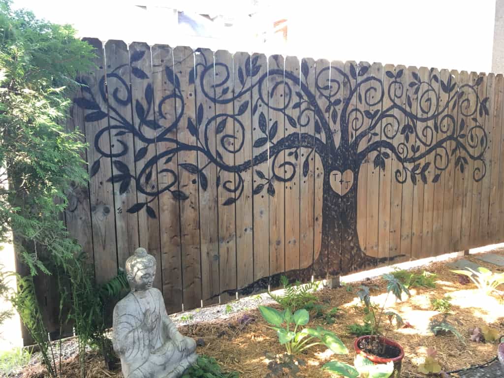 It's your fence so you can get creative.