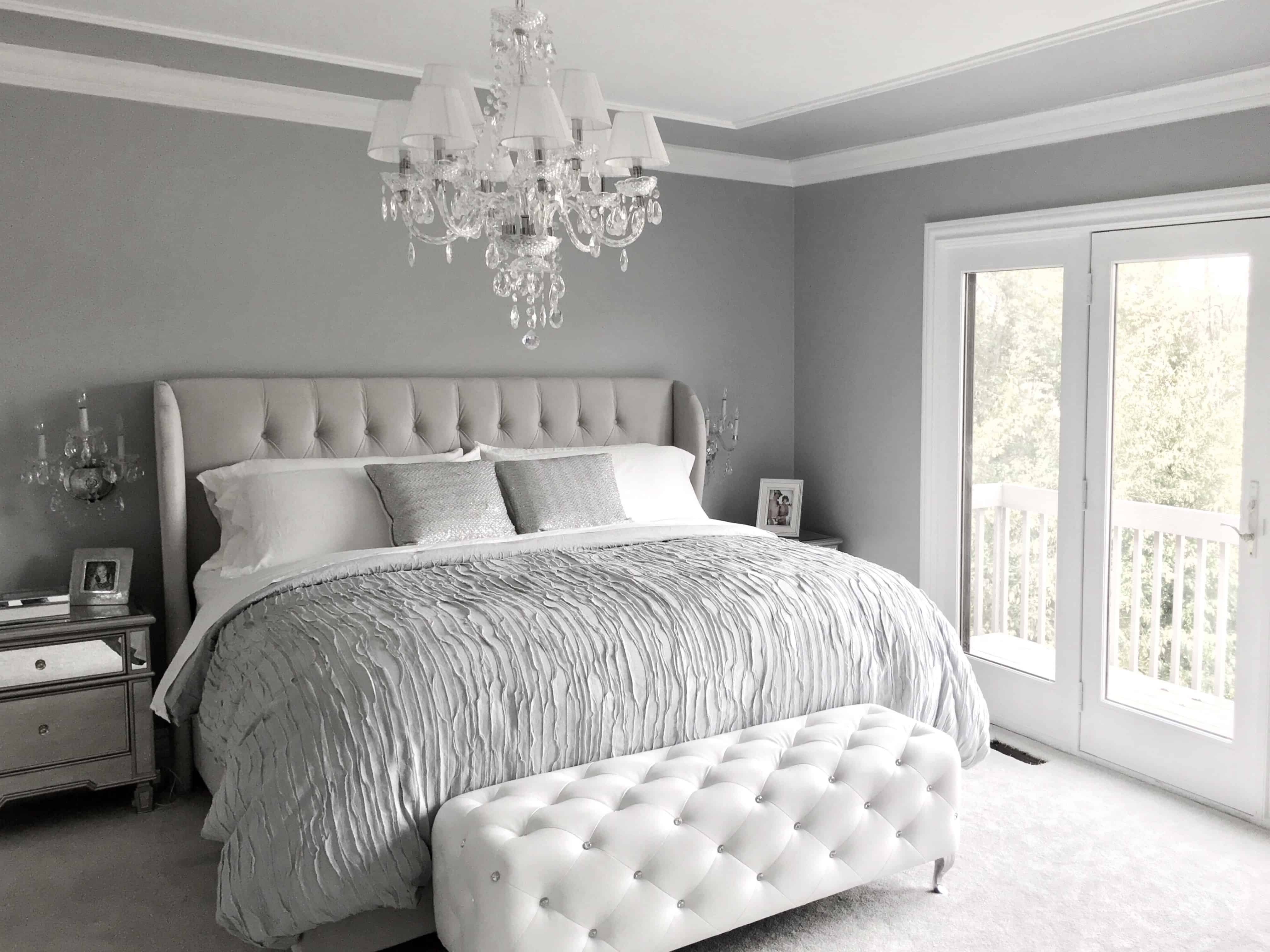 There is an elegance that comes with a tufted headboard.