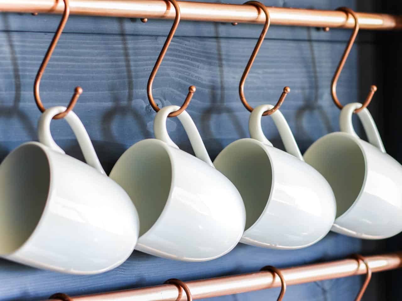 Displaying your mugs does not always have to be bold it can be soft and minimal instead.