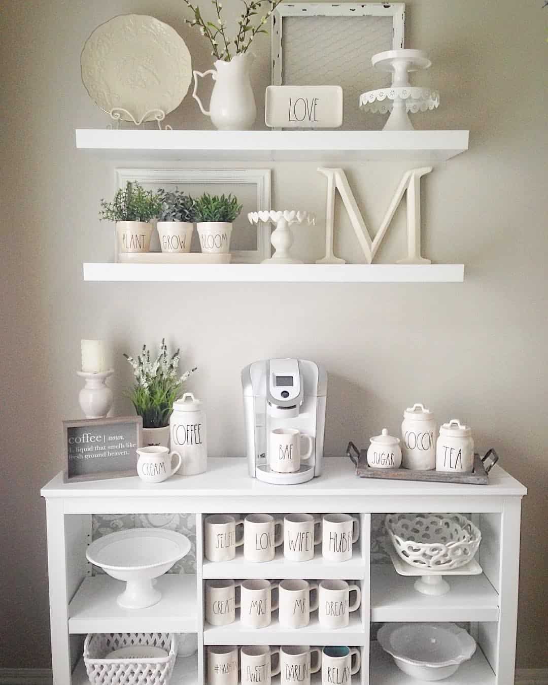 When you DIY your coffee mug rack you have the ability to create the perfect space for you.