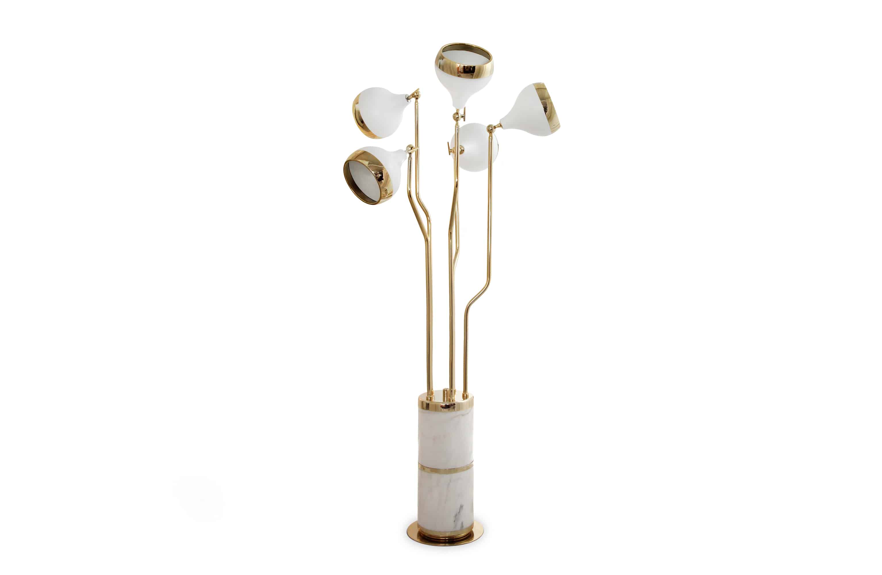 marble and gold floor lamp