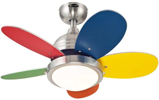 roundabout multi colored ceiling fan