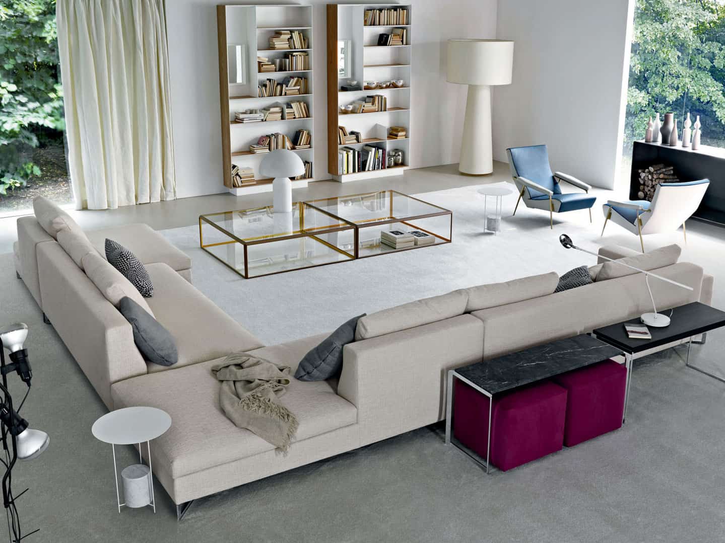 modern large sectional sofa