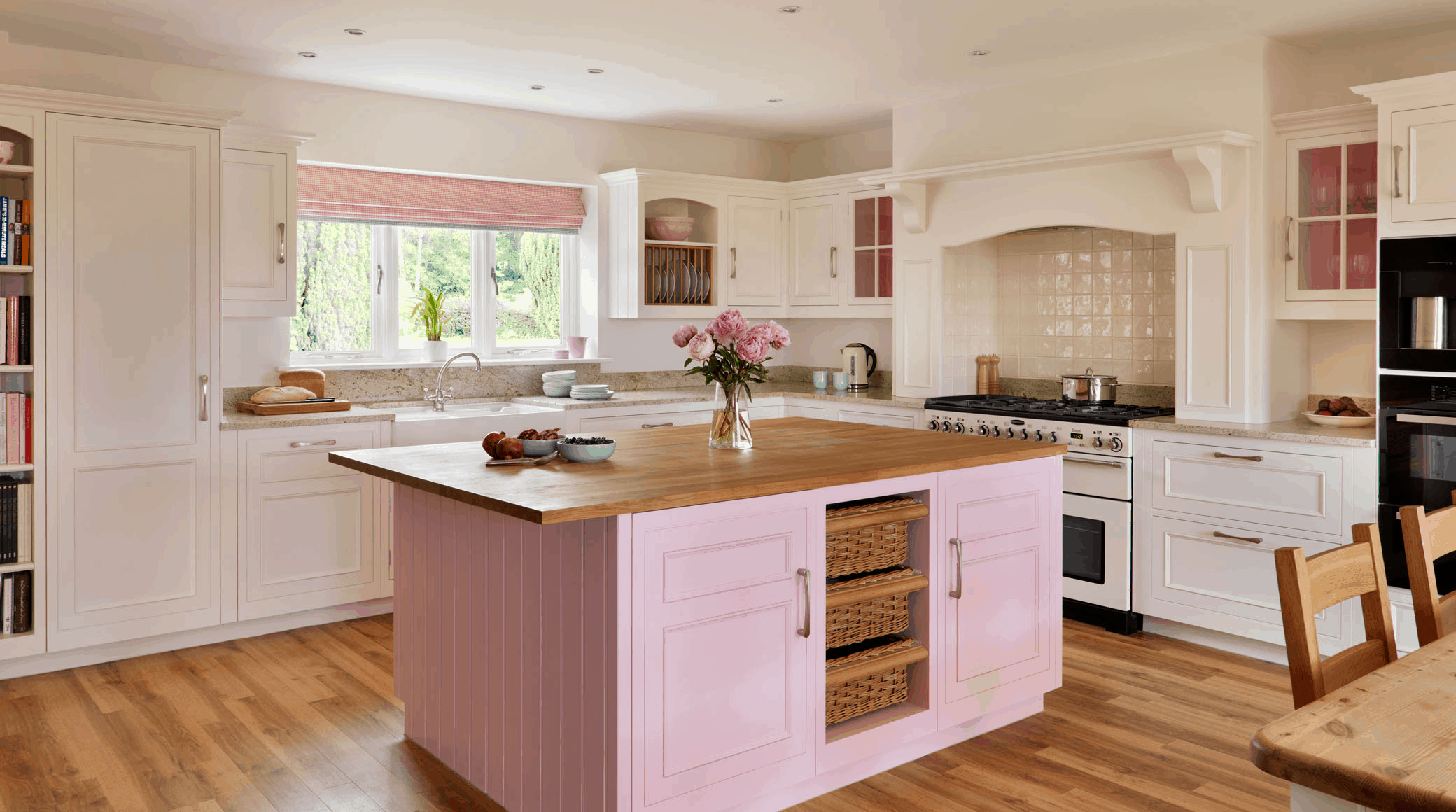 Even though pink may seem like the last color you may incorporate into your kitchen.